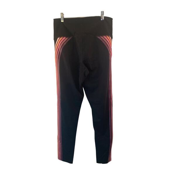 VICTORIA SPORT Women’s Black/Multicolored Stripe Leggings / Size: Small - Picture 2 of 12